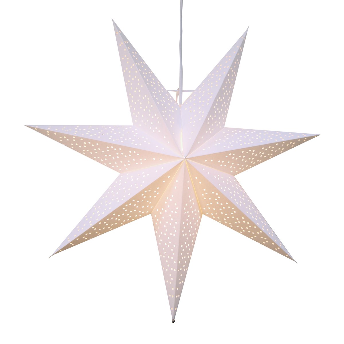 Star Trading Dot adventtitähti 54 cm Valkoinen
