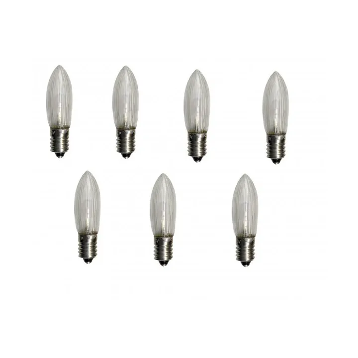 Star Trading E10 LED 55V 7-pack lamppu Läpinäkyvä