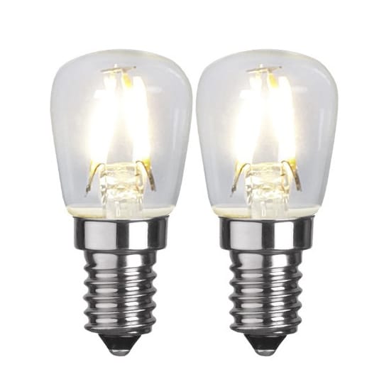 E14 LED soft glow 2 kpl - 2,6 cm 2700K - Star Trading