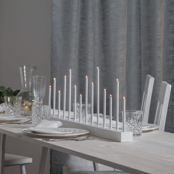 Echo adventtikynttilänjalka - Valkoinen - Star Trading