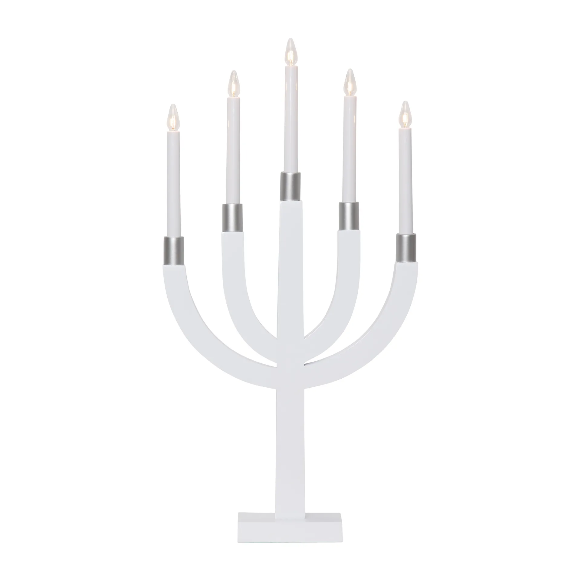 Elias sähkökynttelikkö, Valkoinen-hopea Star Trading