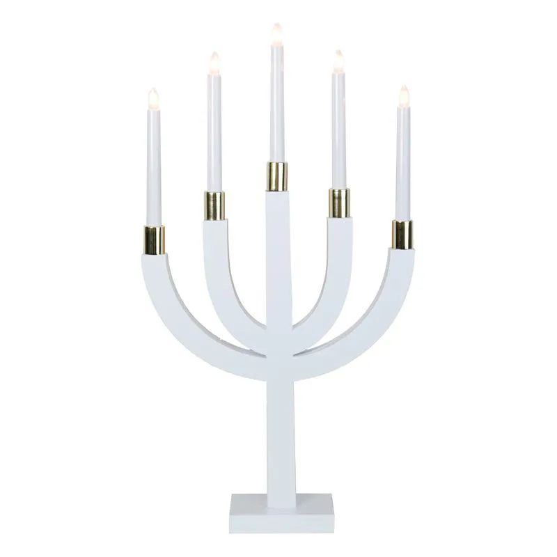 Elias sähkökynttelikkö, valkoinen Star Trading