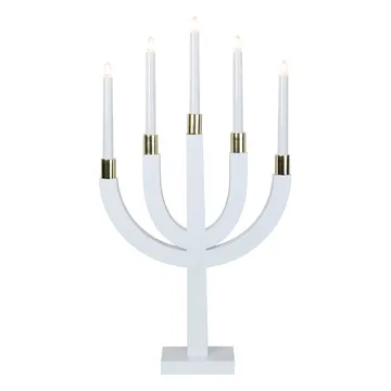 Elias sähkökynttelikkö - valkoinen - Star Trading