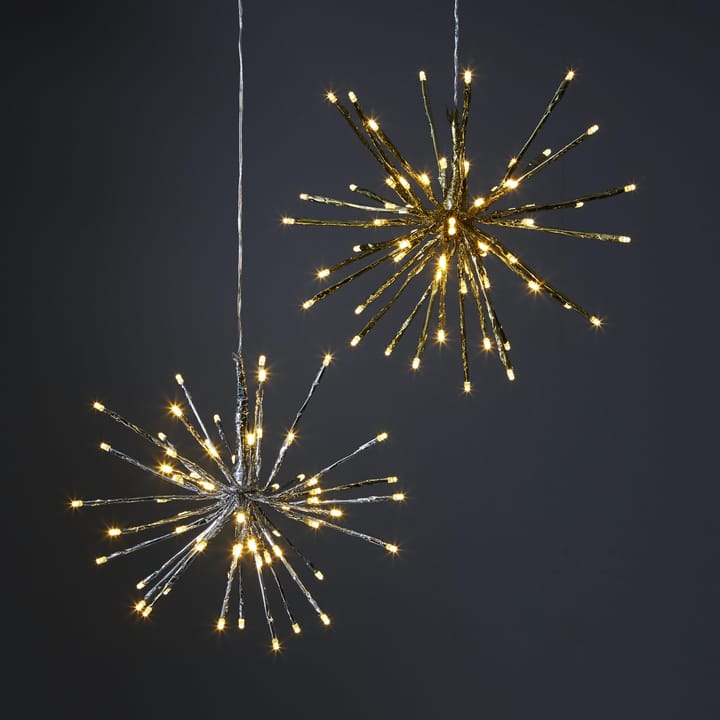 Firework riippuva koriste 30 cm, hopea Star Trading