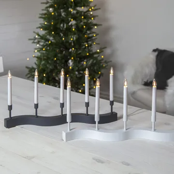 Flow adventtikynttilänjalka - Harmaa - Star Trading