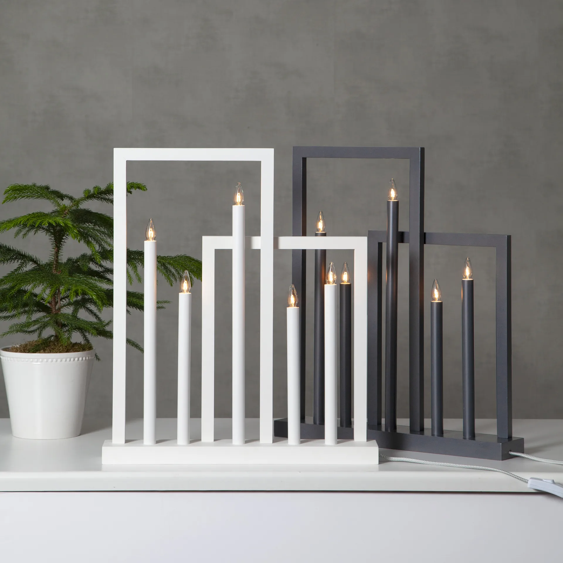 Frame adventtikynttilänjalka, Valkoinen Star Trading