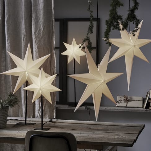 Frozen adventtitähti 65 cm - Valkoinen - Star Trading