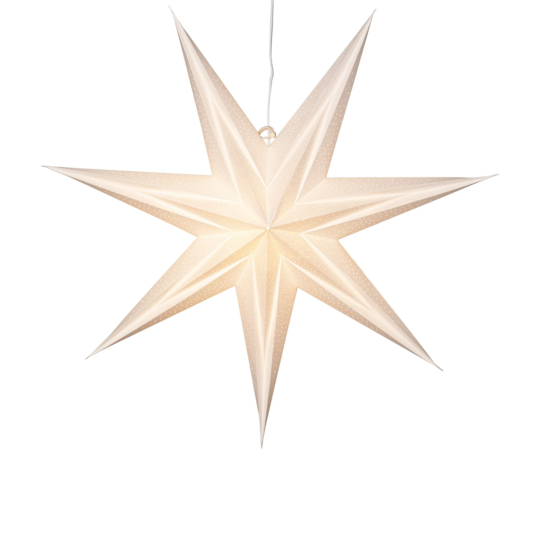 Holly paperitähti 60 cm, Valkoinen Star Trading