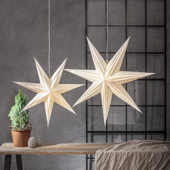 Holly paperitähti 75 cm, Valkoinen Star Trading
