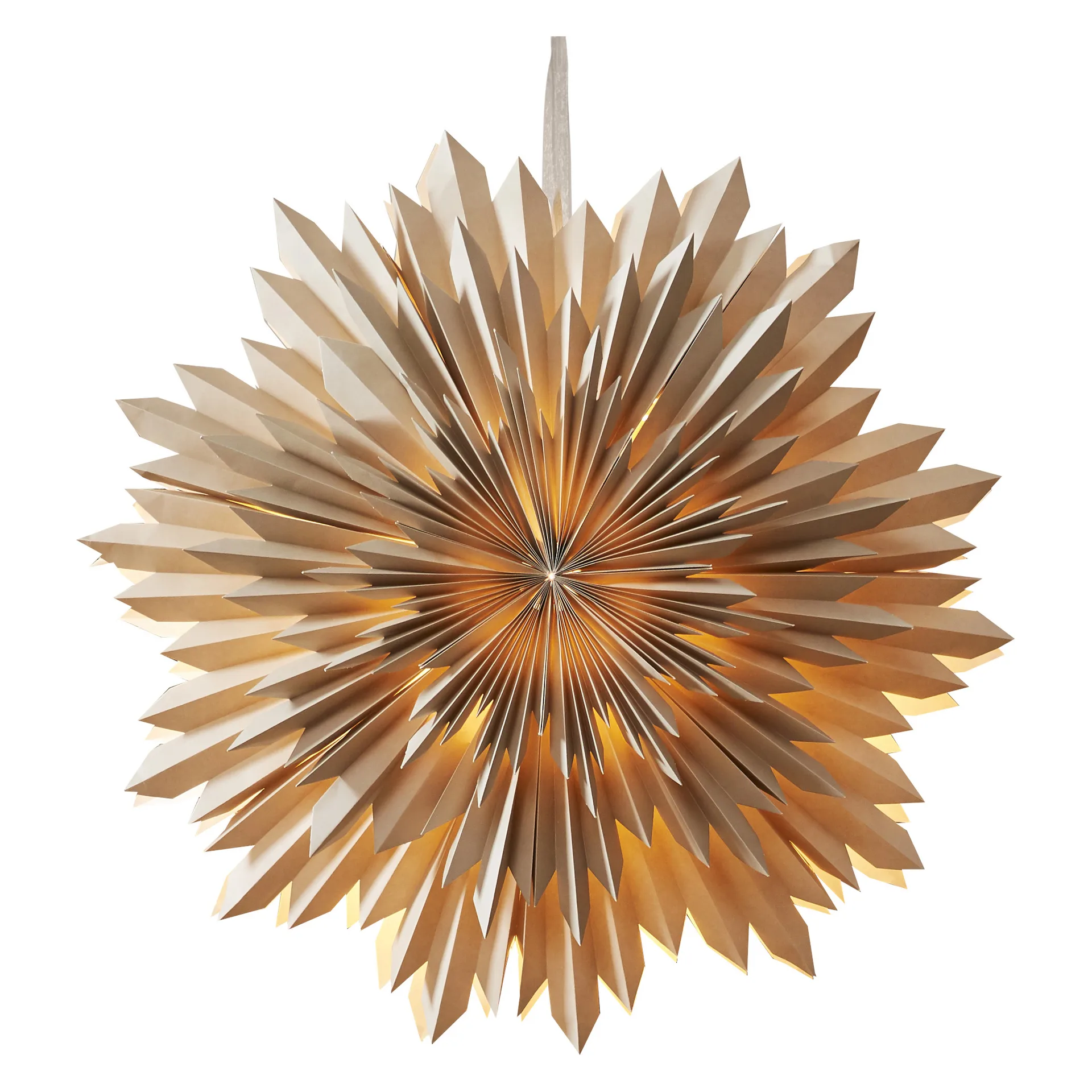 Ice adventtitähti Ø50 cm, Beige Star Trading