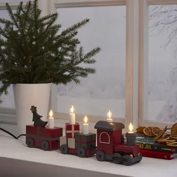 Joulutiejuna-adventtikynttelikkö - Monivärinen - Star Trading