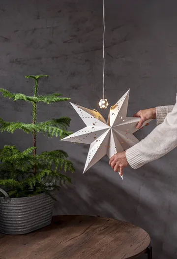 Lighty valosarja, lamppu adventtitähteen - Valkoinen pallo - Star Trading