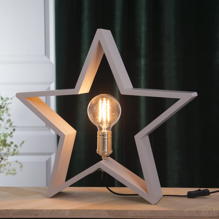 Lysekil joulutähti pöytämalli 48 cm, Beige Star Trading
