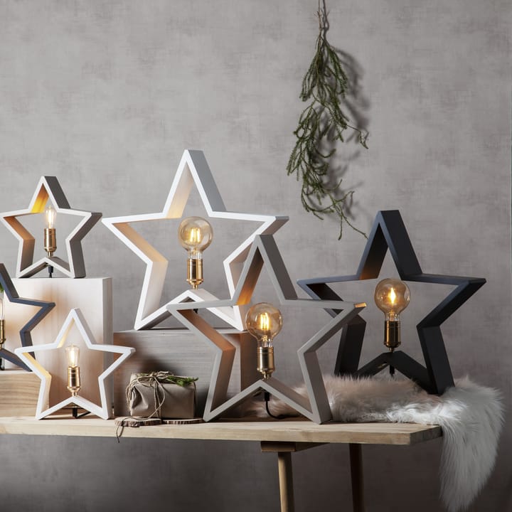 Lysekil joulutähti pöytämalli 48 cm, Beige Star Trading