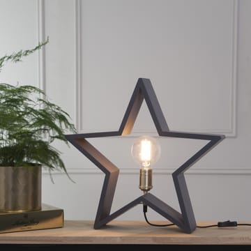 Lysekil joulutähti pöytämalli 48 cm - Harmaa - Star Trading