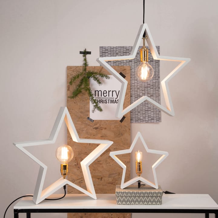 Lysekil joulutähti pöytämalli 48 cm, valkoinen Star Trading