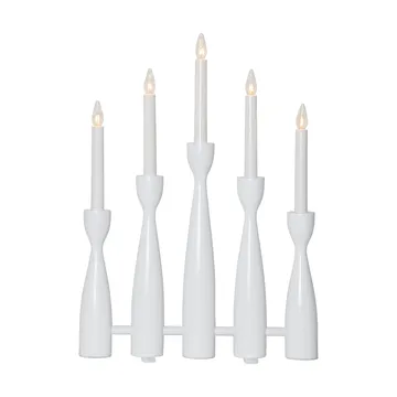 Midja 2.0 -adventtikynttelikkö - Valkoinen - Star Trading