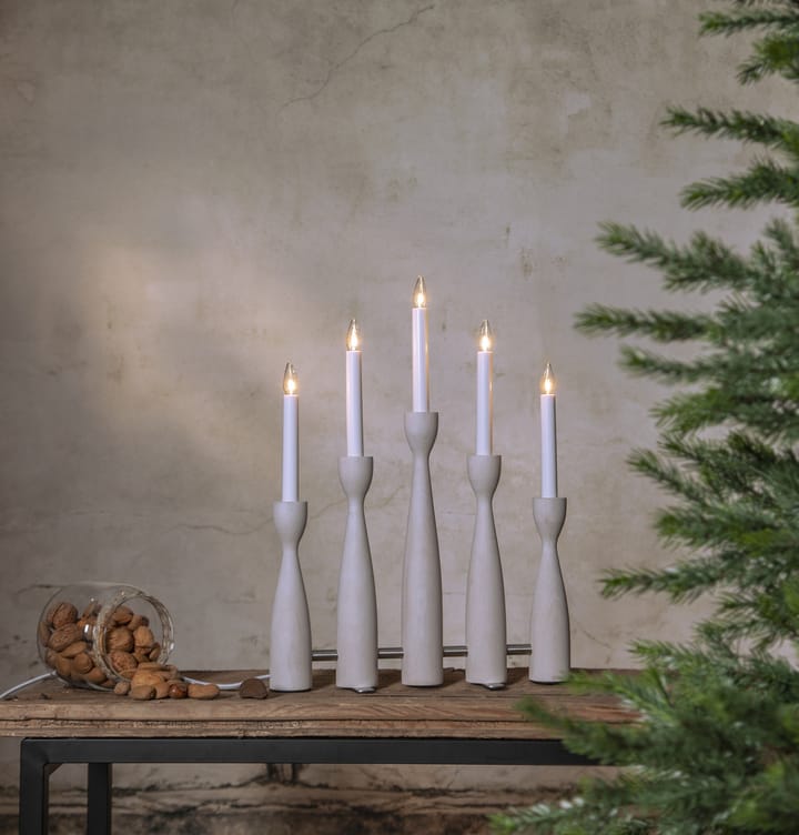 Midja 2.0 -adventtikynttelikkö, Valkopetsattu Star Trading