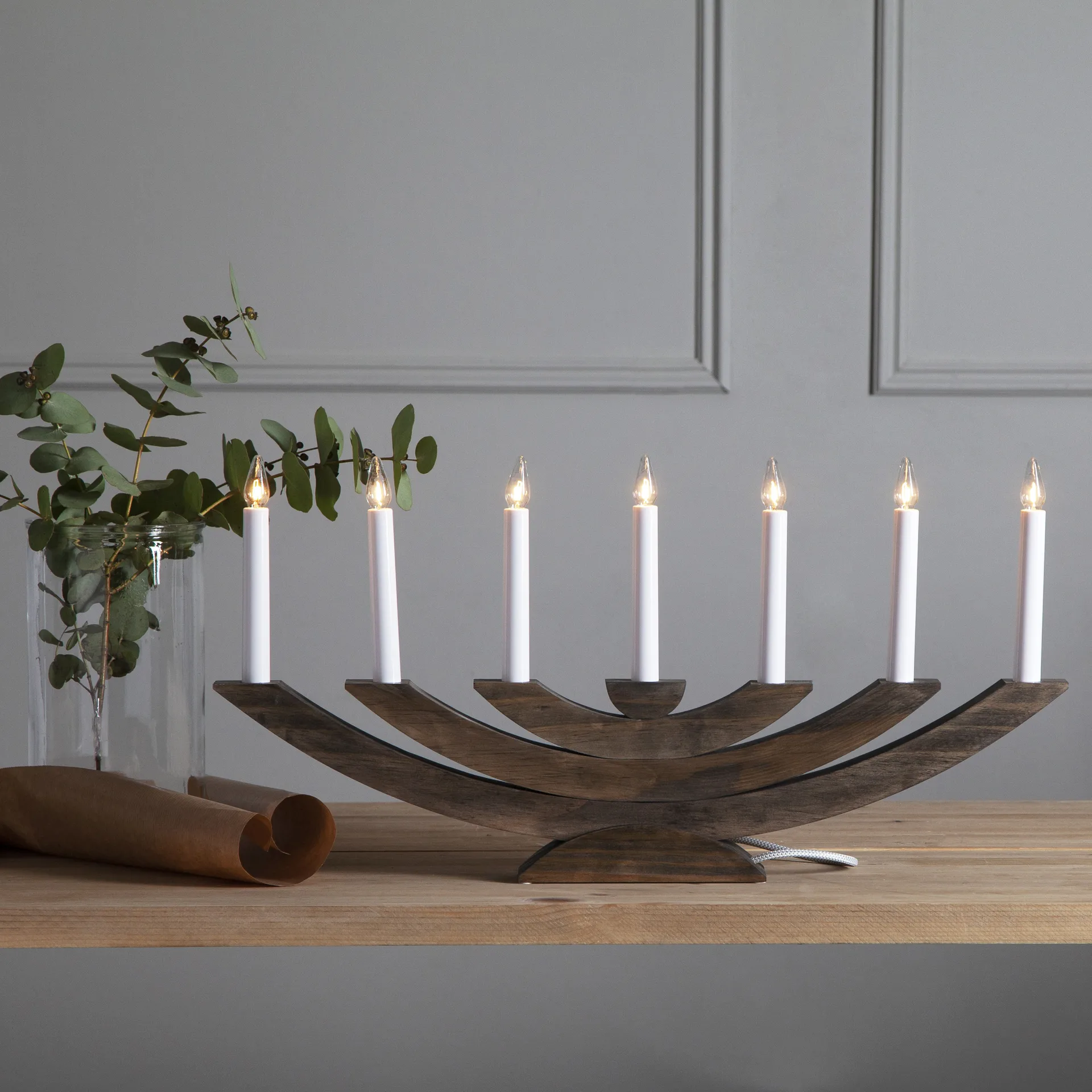 Navida adventtikynttilänjalka, Ruskea Star Trading