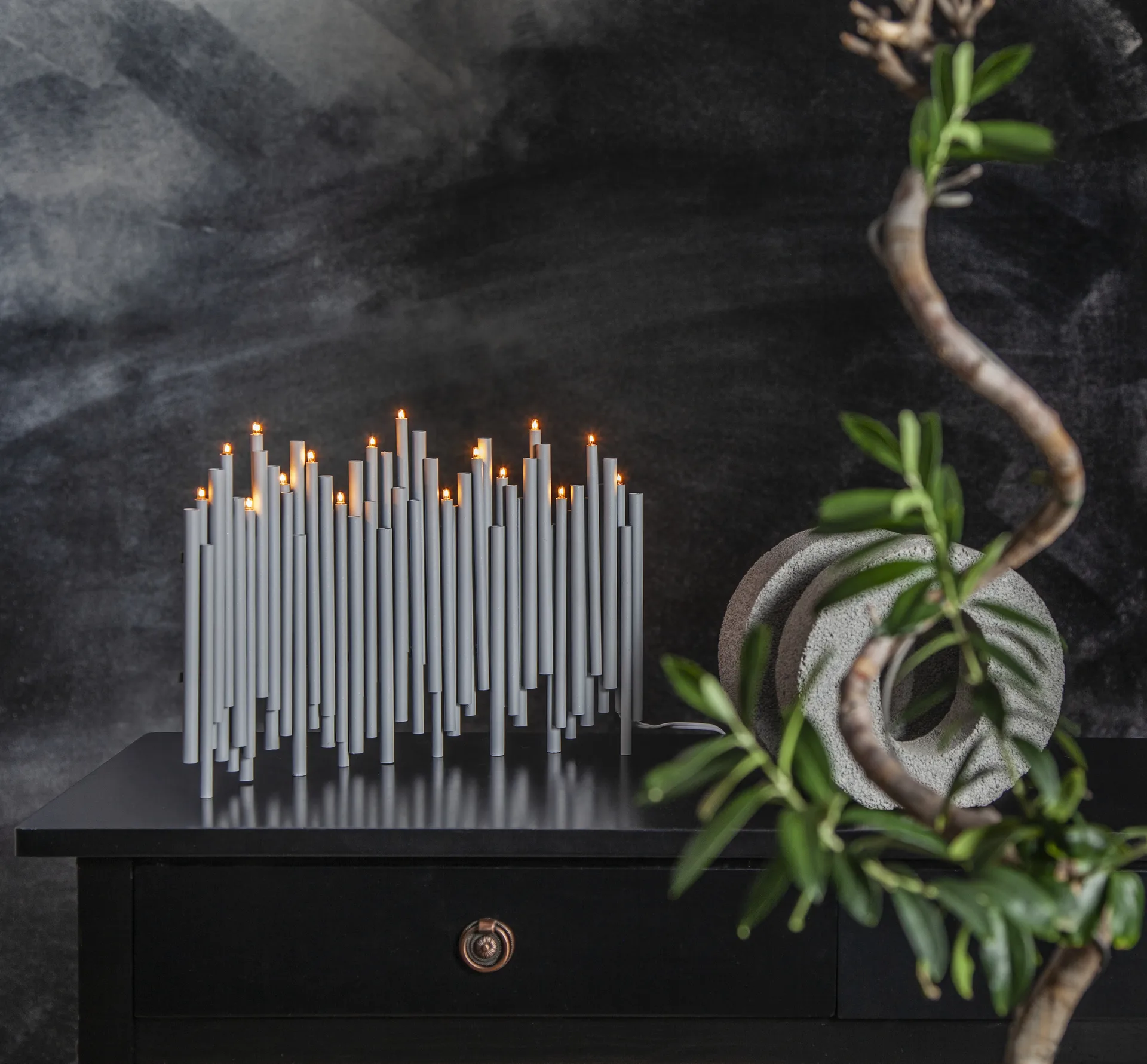 Note adventtikynttilänjalka 25x35 cm, Harmaa Star Trading