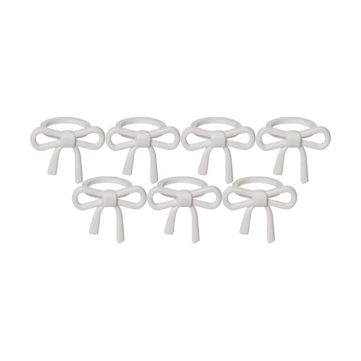 Rusetti kynttilämansetti - Valkoinen, 7-pack - Star Trading