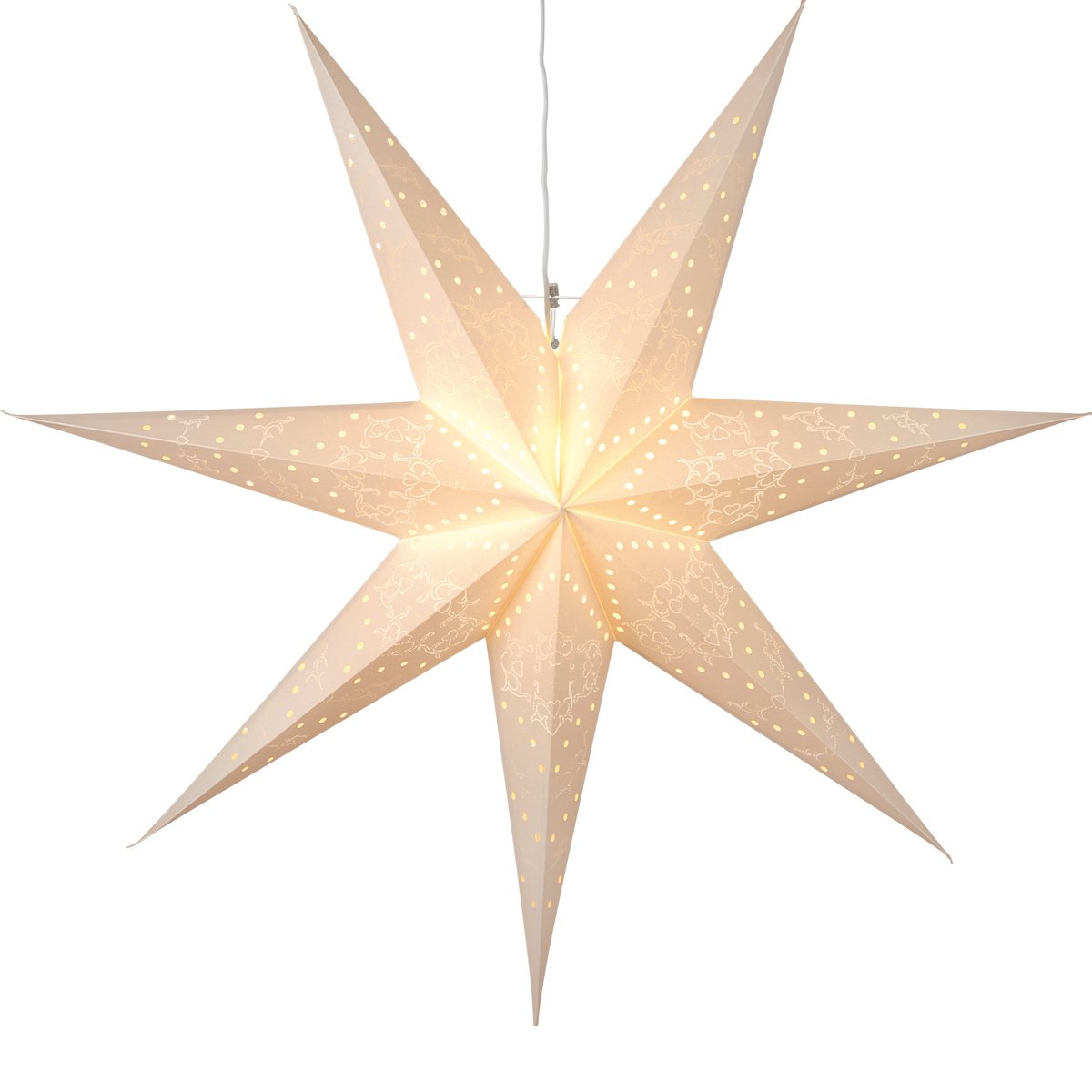 Star Trading Sensy adventtitähti 100 cm Valkoinen