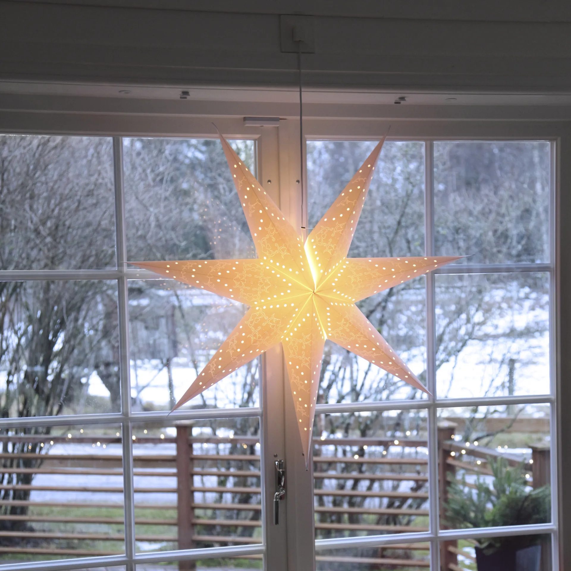 Sensy adventtitähti 100 cm, Valkoinen Star Trading