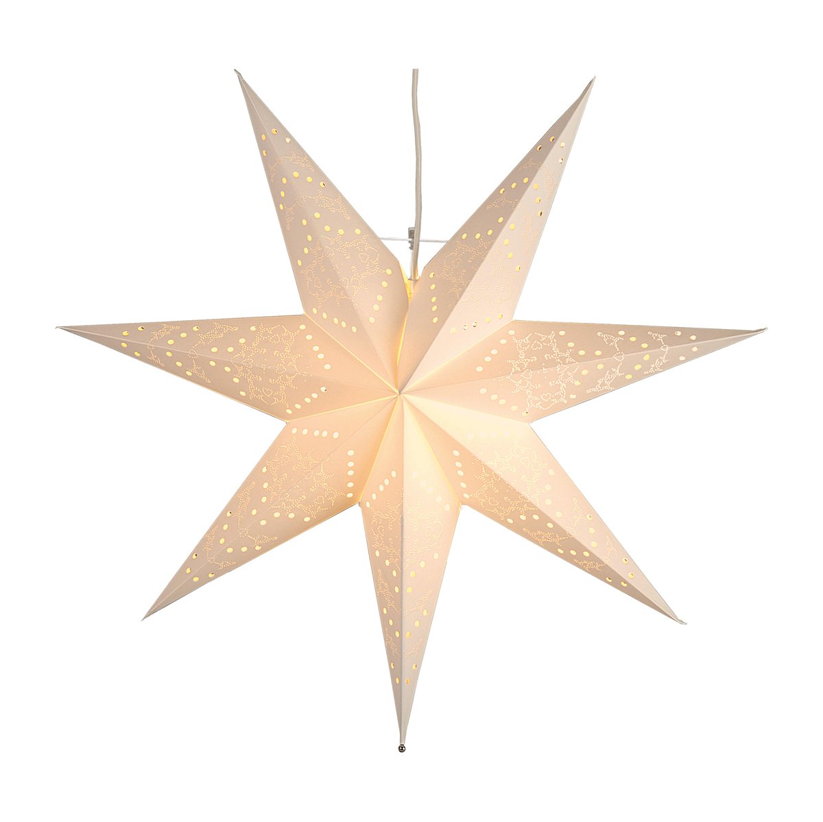 Star Trading Sensy adventtitähti 54 cm Valkoinen
