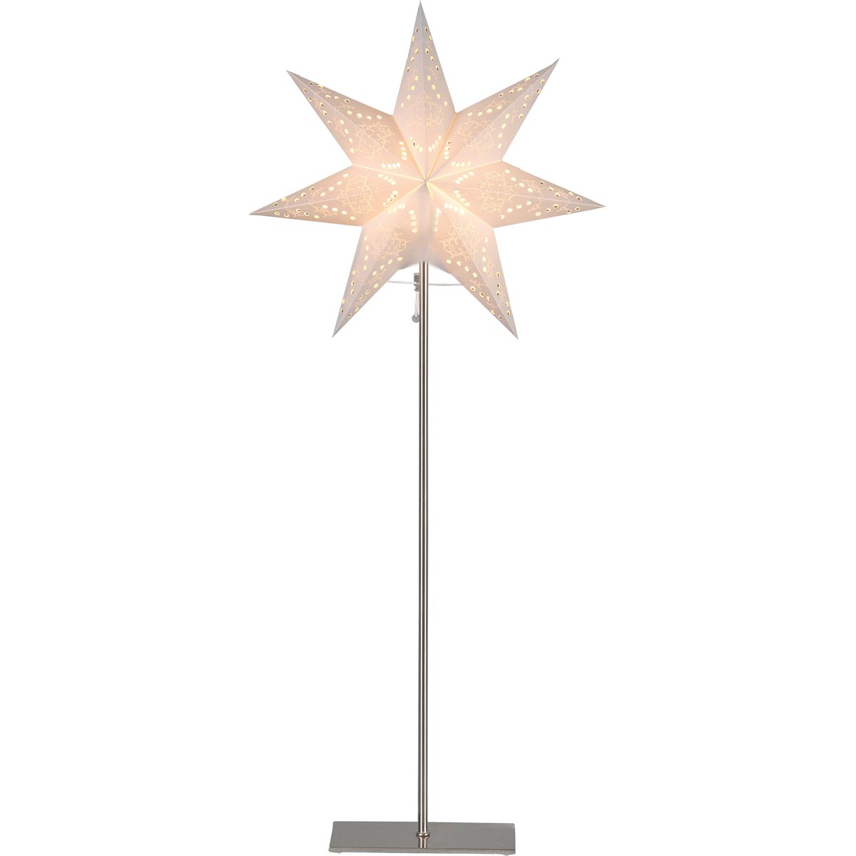 Star Trading Sensy adventtitähti jalalla 83 cm Valkoinen