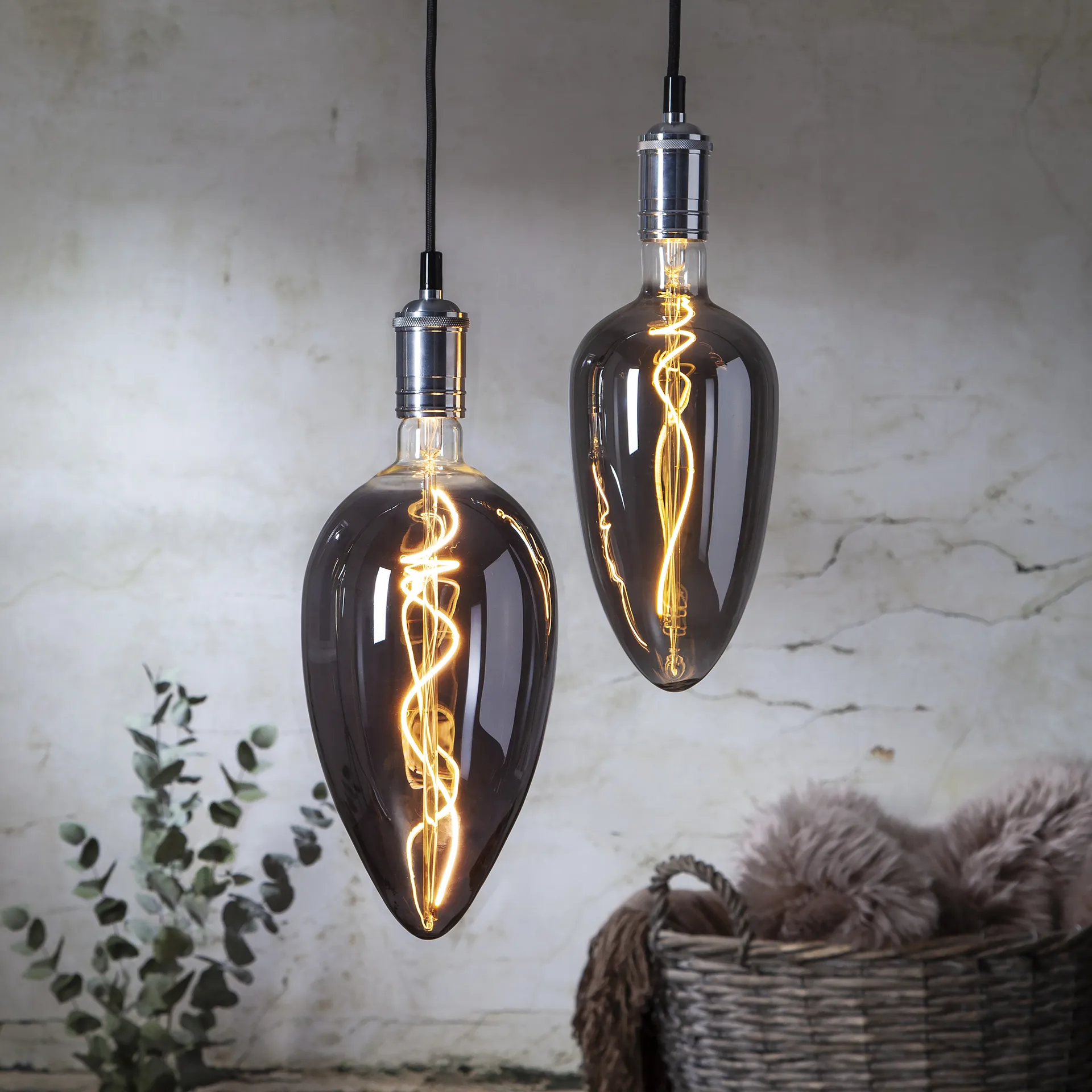 Star Trading E27 -valonlähde, teollinen vintage, 33 cm, 2200K Star Trading