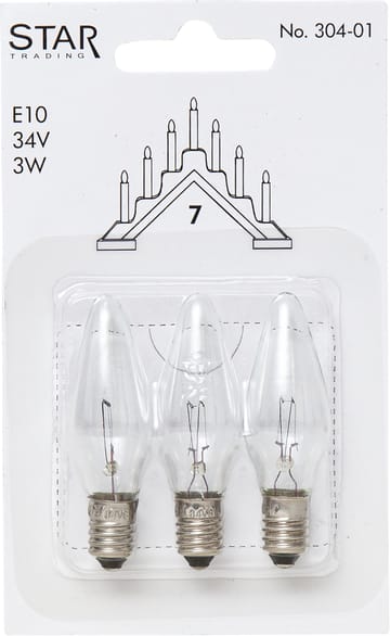 Star Trading varalamput E10 3kpl - 304-01 (7-armad) - Star Trading