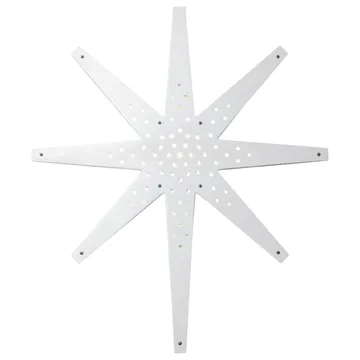 Tall adventtitähti 60x70 cm - Valkoinen - Star Trading