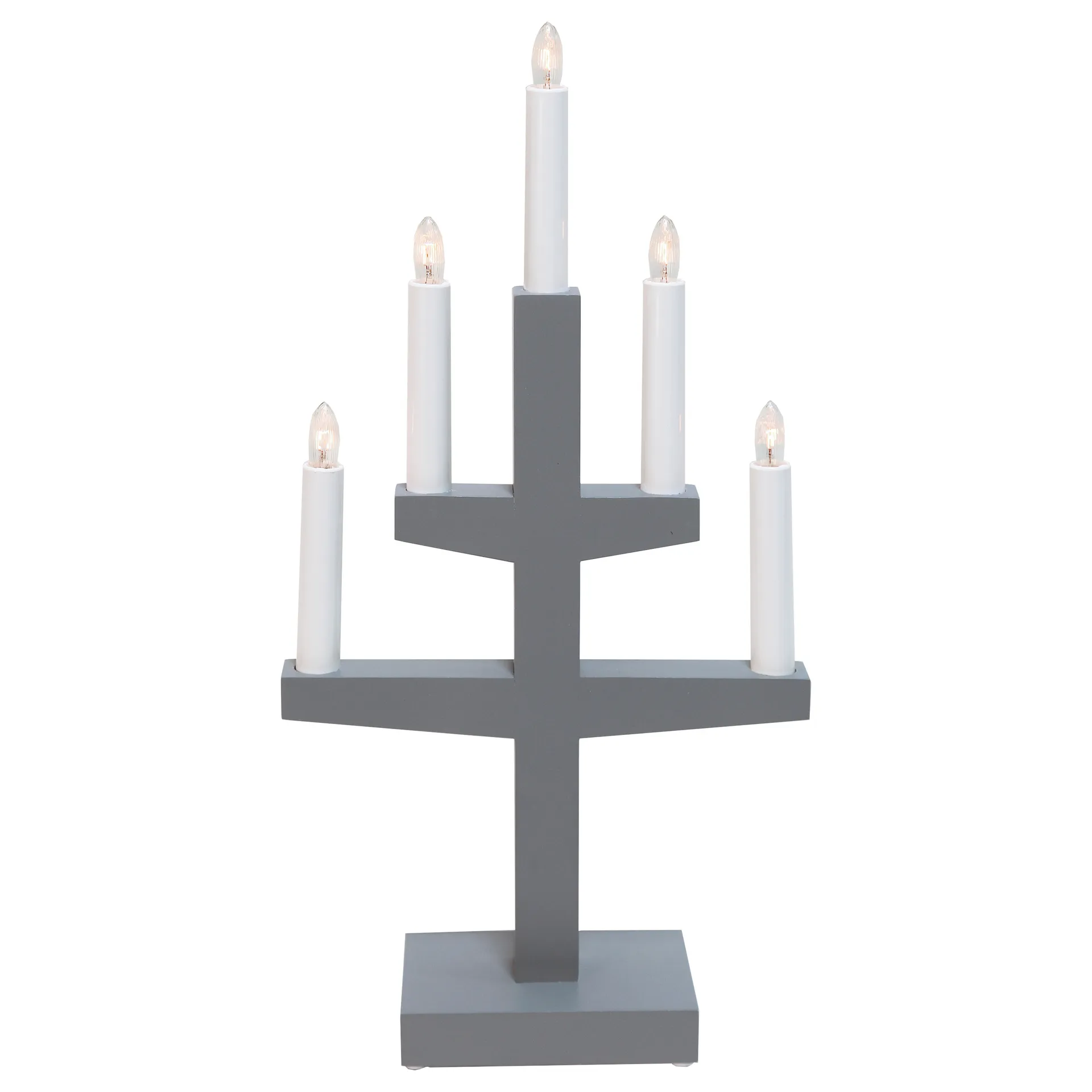 Trapp adventtikynttilänjalka 46 cm, Harmaa Star Trading