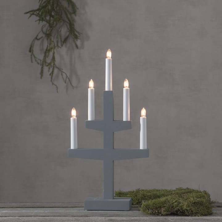 Trapp adventtikynttilänjalka 46 cm, Harmaa Star Trading