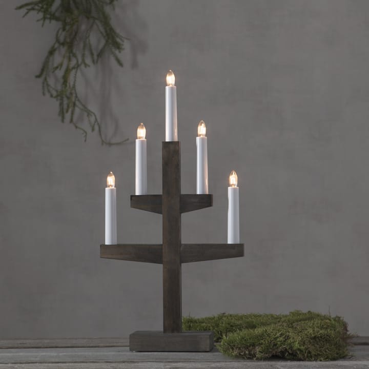 Trapp adventtikynttilänjalka 46 cm, Ruskea Star Trading