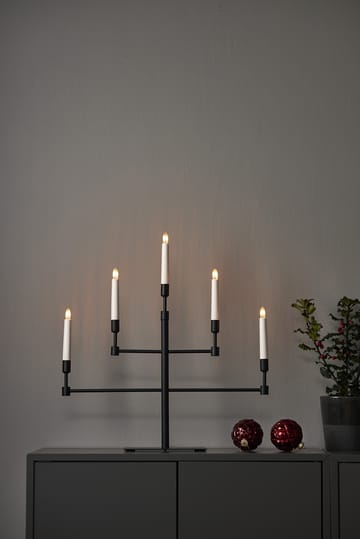 Vide adventtikynttelikkö - Musta - Star Trading