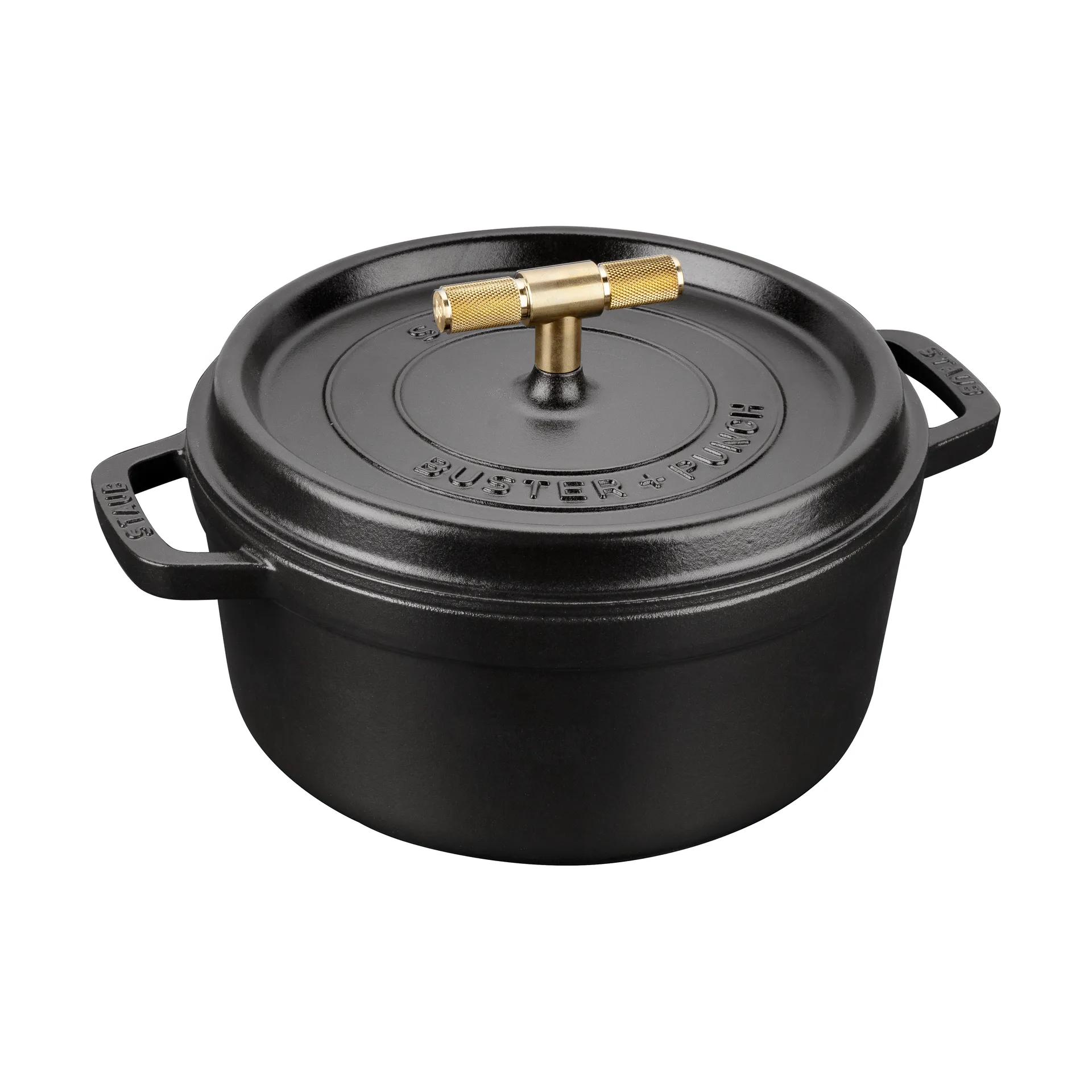 Buster & Punch pata valurauta messinki, 3,8 l STAUB