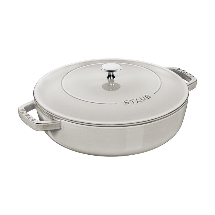 Staub Chistera paistinpannu valurauta Ø28 cm - White truffle - STAUB