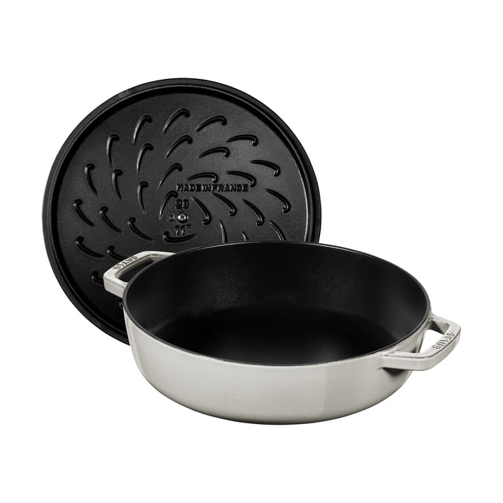 Staub Chistera paistinpannu valurauta Ø28 cm, White truffle STAUB