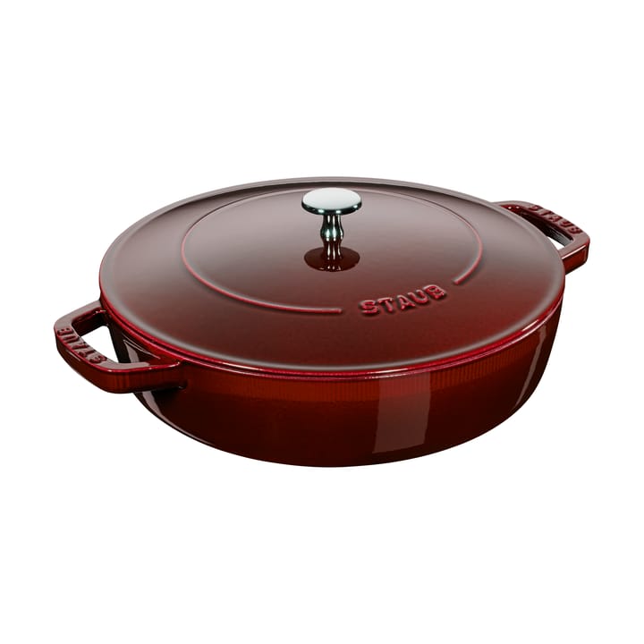 Staub Chistera traktoriastia valurauta Ø24 cm - Grenadiininpunainen - STAUB