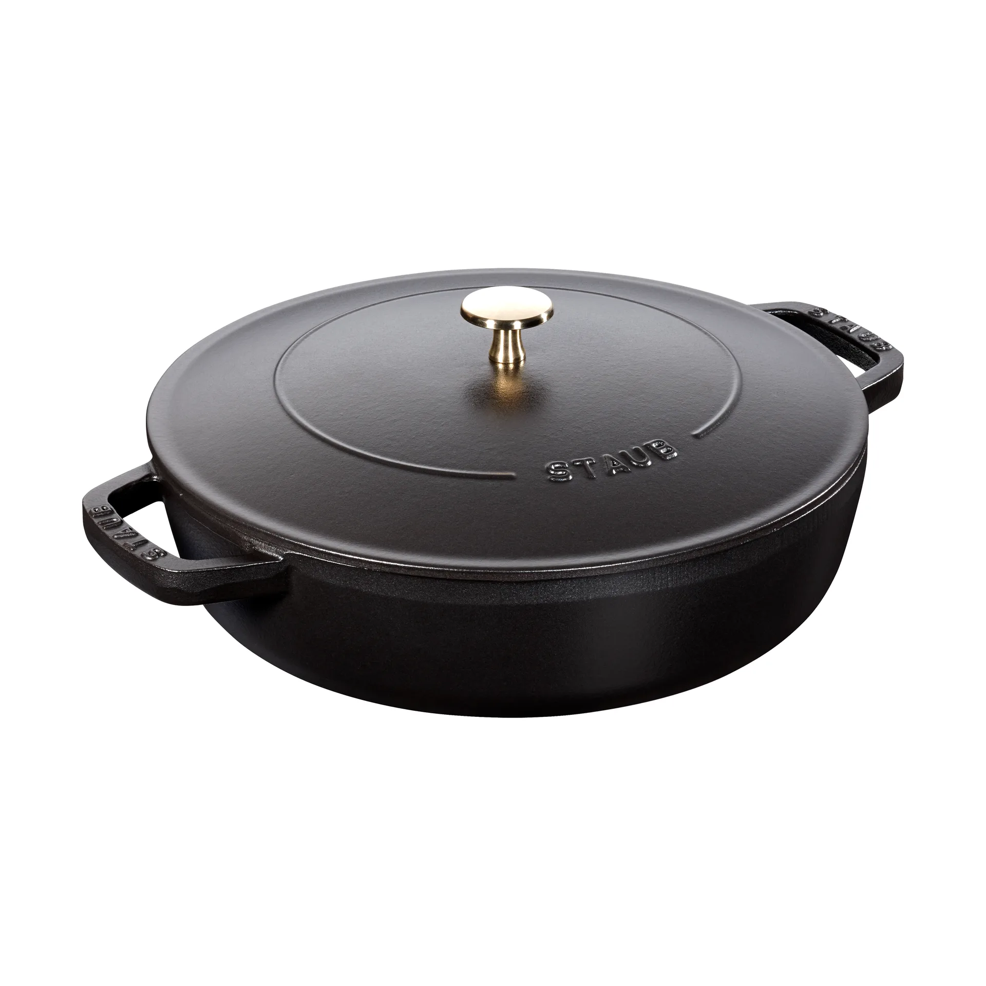 Staub Chistera traktoriastia valurauta Ø24 cm, Musta STAUB