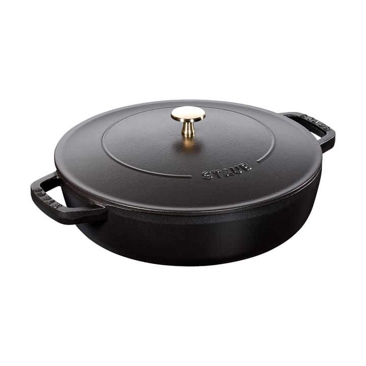 Staub Chistera traktoriastia valurauta Ø24 cm - Musta - STAUB