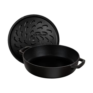 Staub Chistera traktoriastia valurauta Ø24 cm - Musta - STAUB