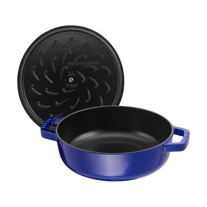 Staub Chistera traktoriastia valurauta Ø24 cm, Tummansininen STAUB