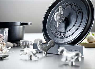 Staub kannenpidike valurauta-silikoni - Musta - STAUB