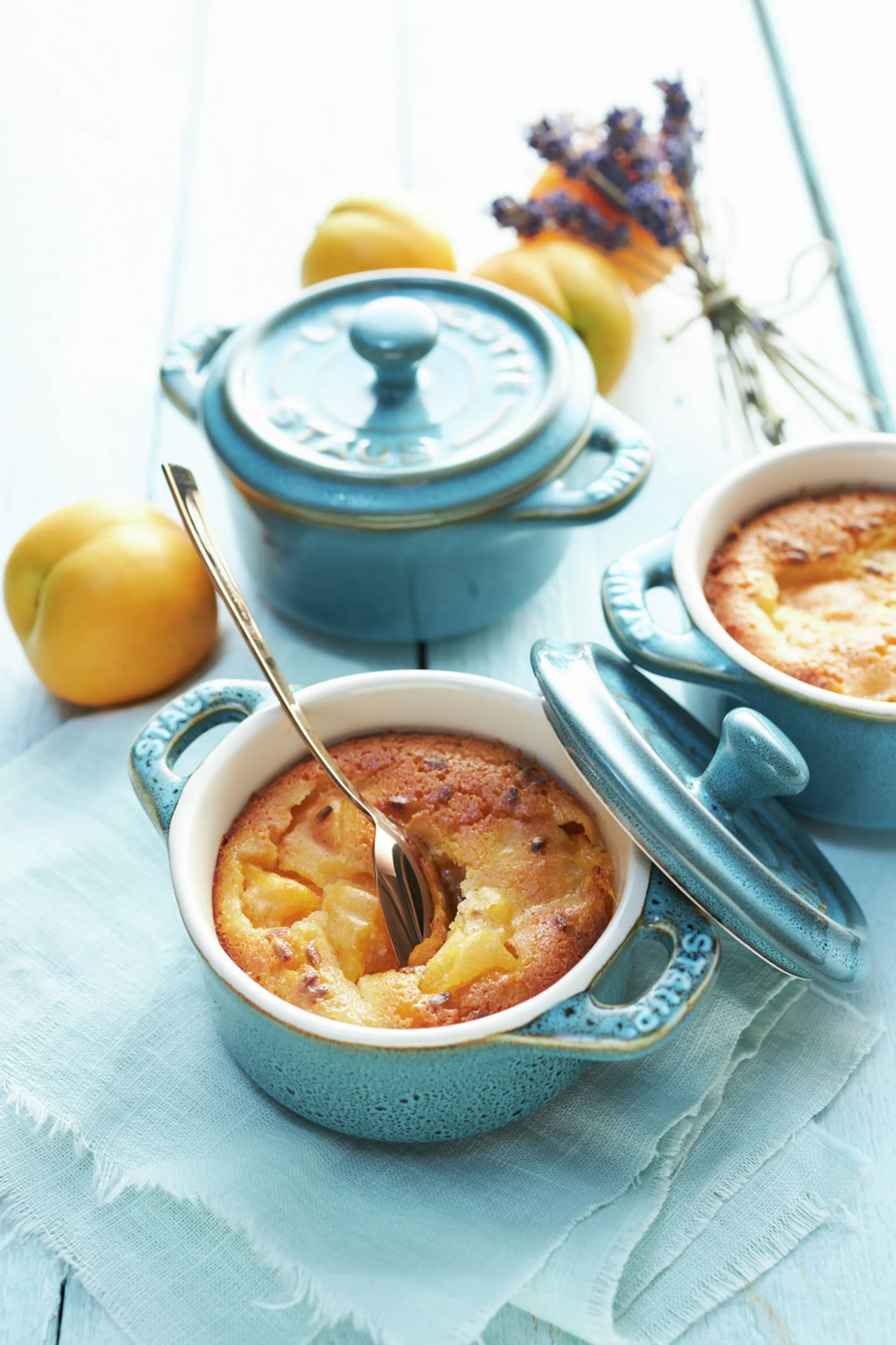 Staub kattilasetti mini Ø10 cm 4-pack, Antiikki turkoosi STAUB