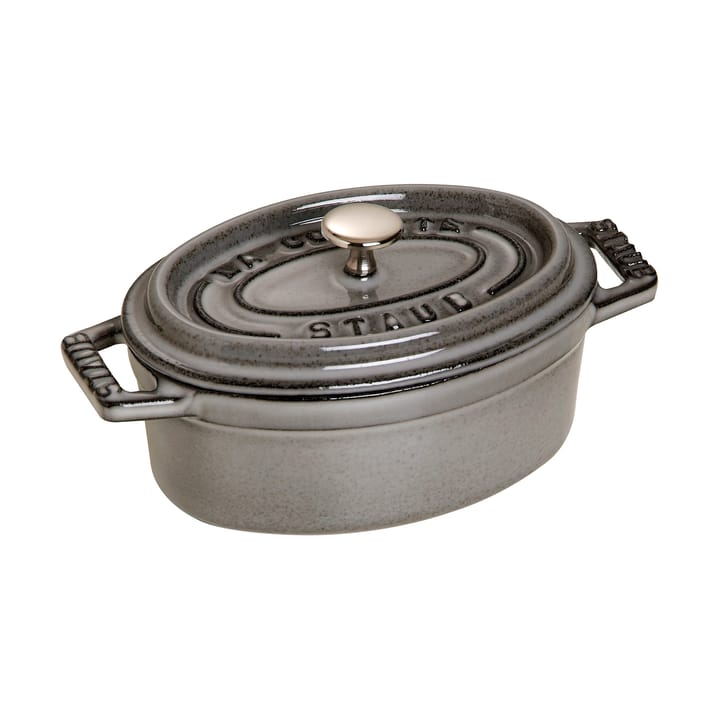 Staub La Cocotte ovaali minipata valurauta 0,25 L - Grafiitinharmaa - STAUB
