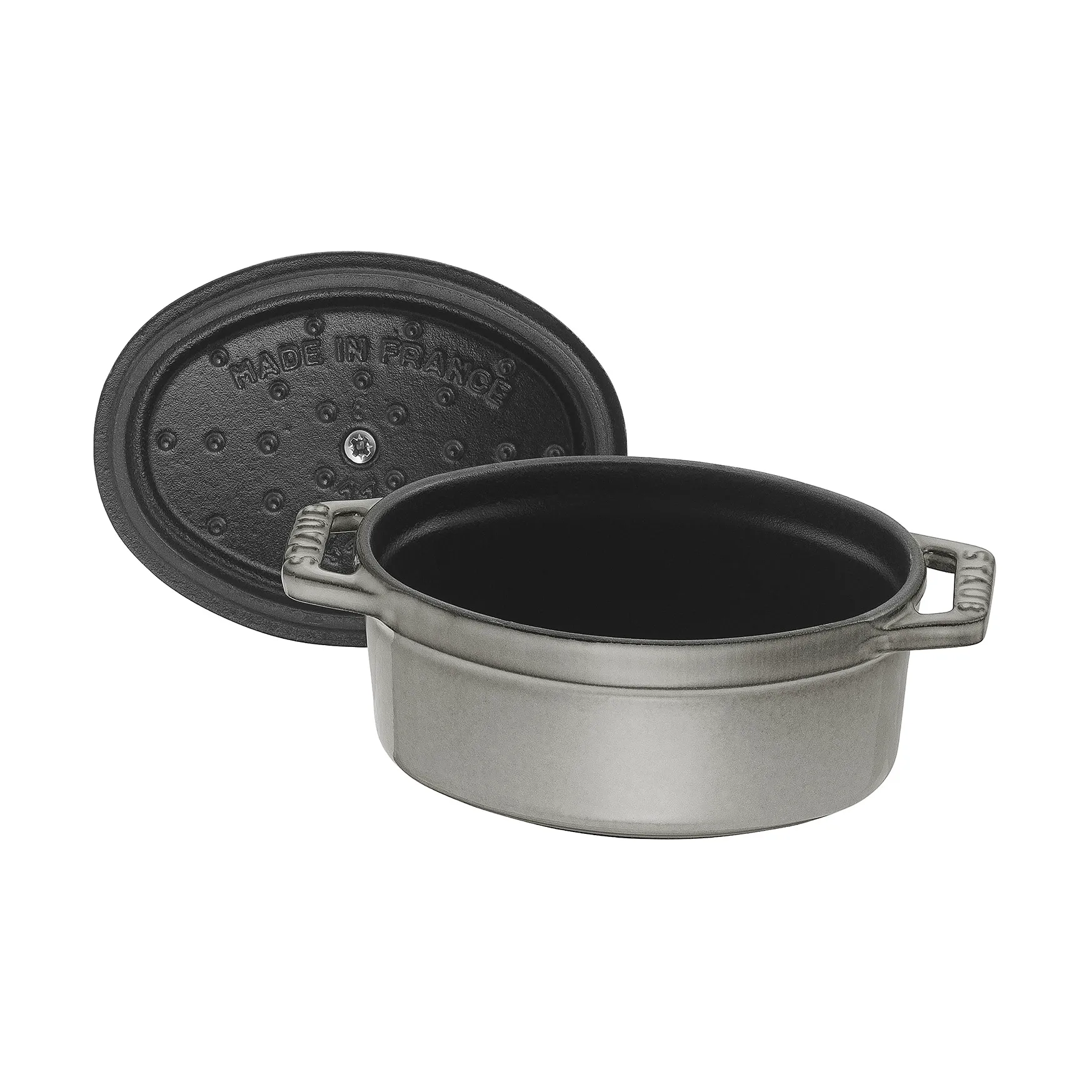 Staub La Cocotte ovaali minipata valurauta 0,25 L, Grafiitinharmaa STAUB