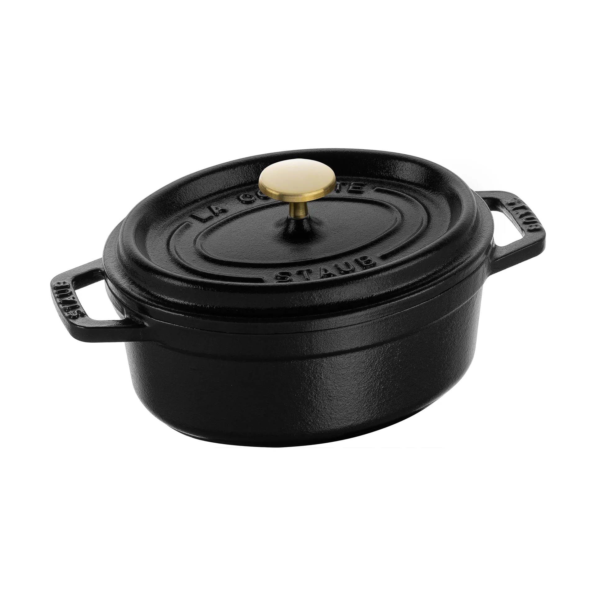 Staub La Cocotte ovaali pata valurauta 0,6 L, Musta STAUB