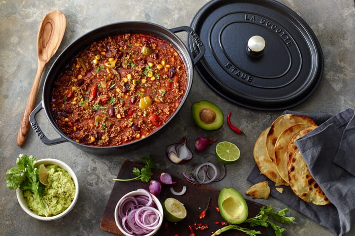 Staub La Cocotte ovaali pata valurauta 3,2 L, Musta STAUB